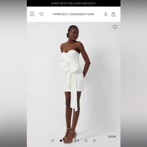 French Connection White Mini Dress